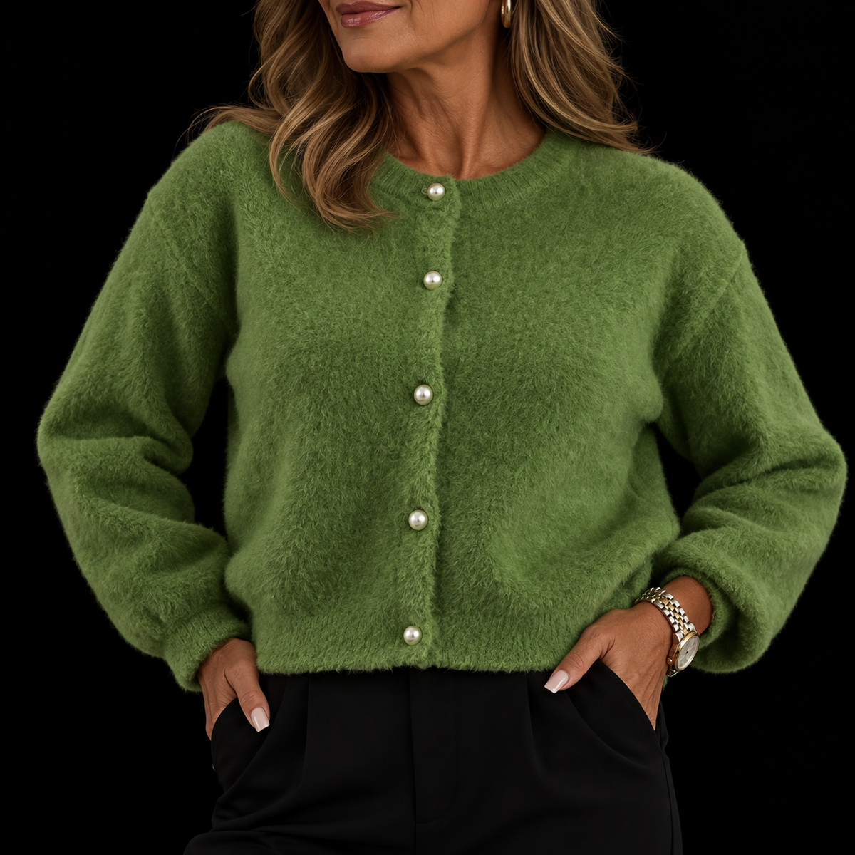 Veylor Pearl Cashmere Cardigan