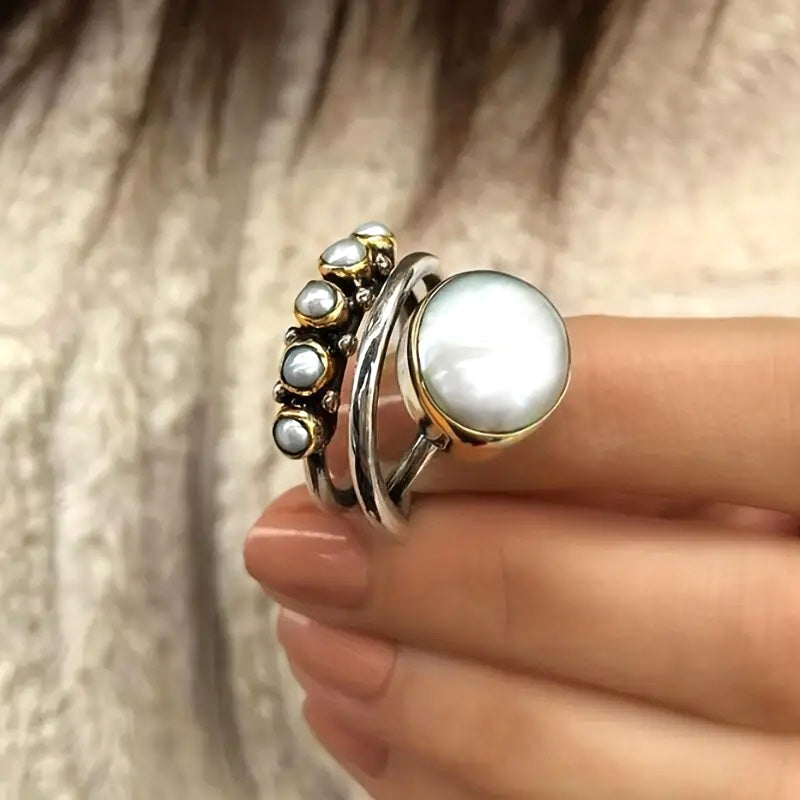 Sovereign Pearl Ring Set
