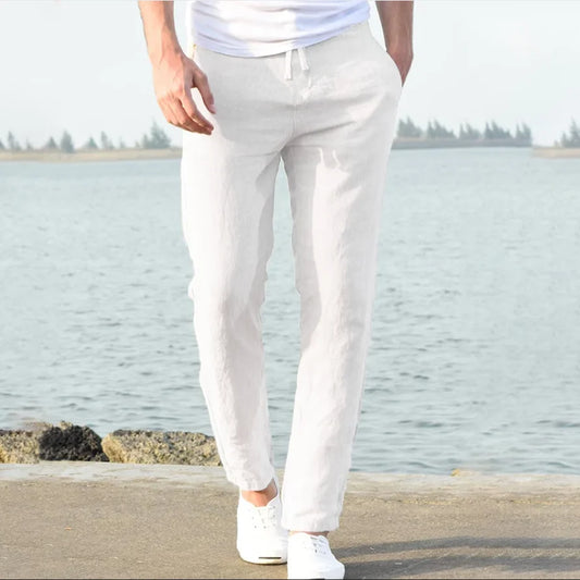 Linen Pants with Relaxed Fit