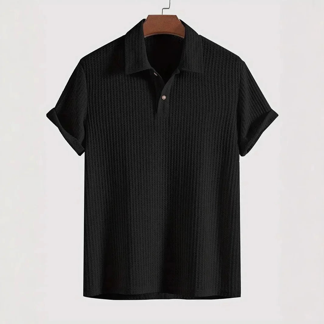 Balmoral Waffle-Knit Polo Shirt