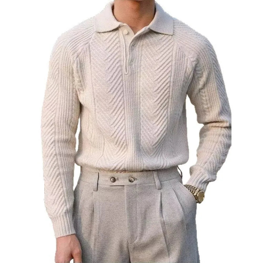 Savile Jacquard Knit Polo