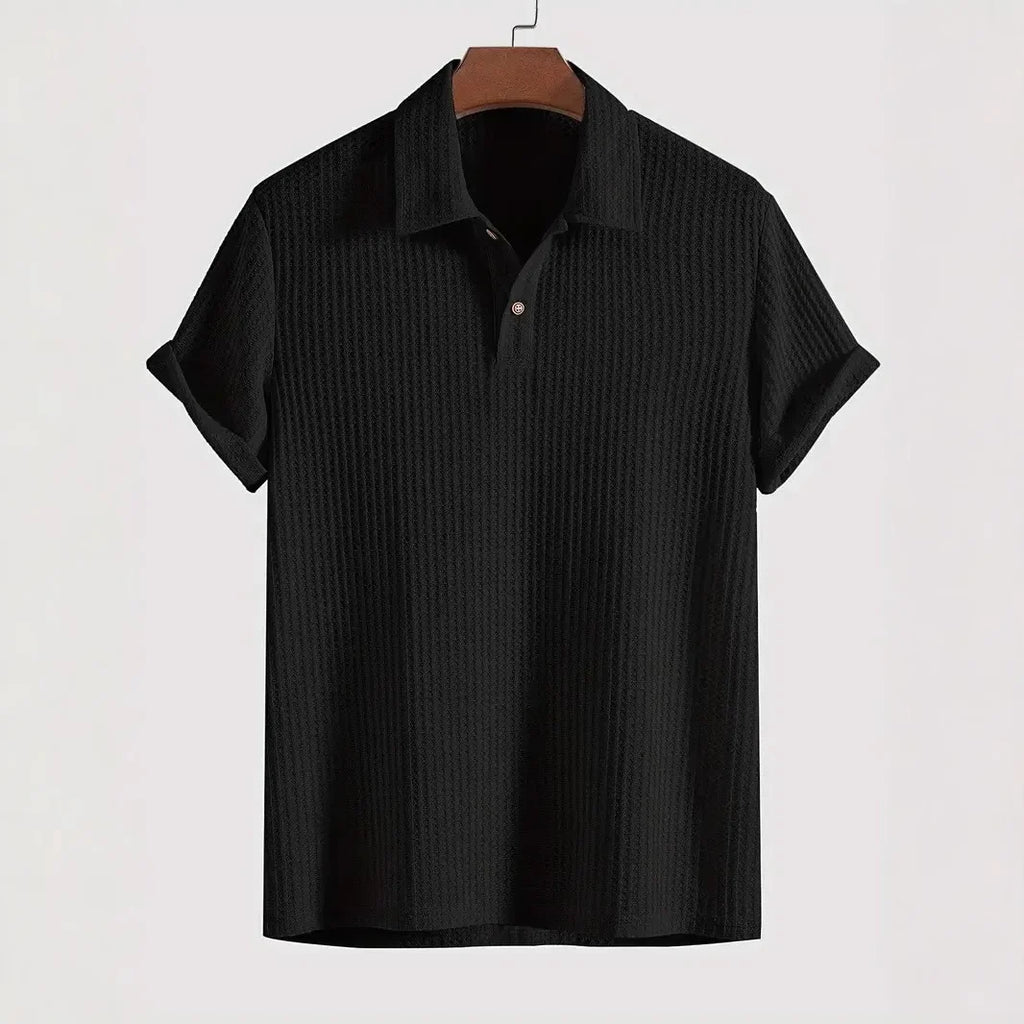 Balmoral Waffle-Knit Polo Shirt