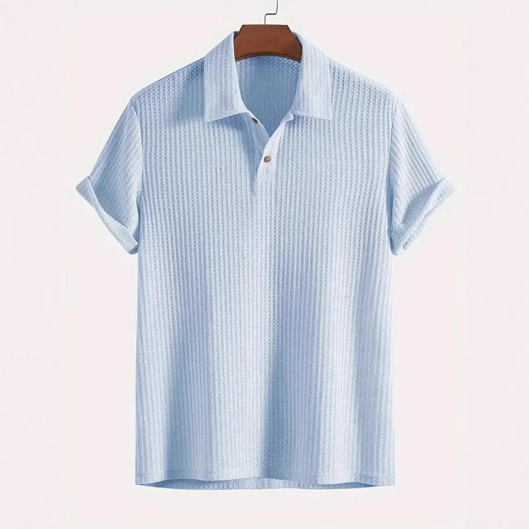 Balmoral Waffle-Knit Polo Shirt