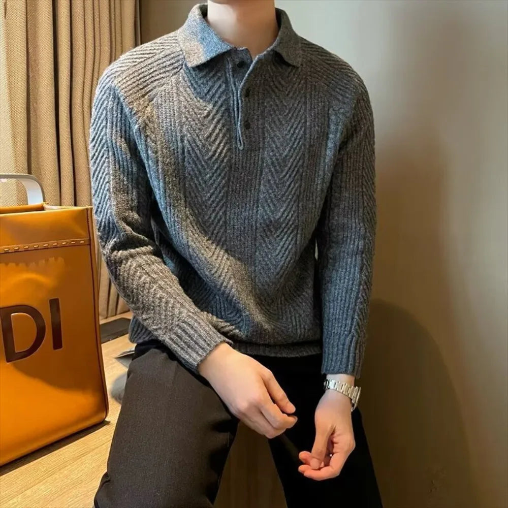 Savile Jacquard Knit Polo