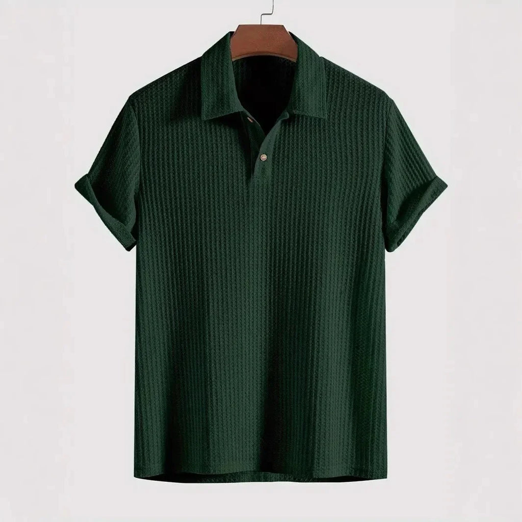Balmoral Waffle-Knit Polo Shirt
