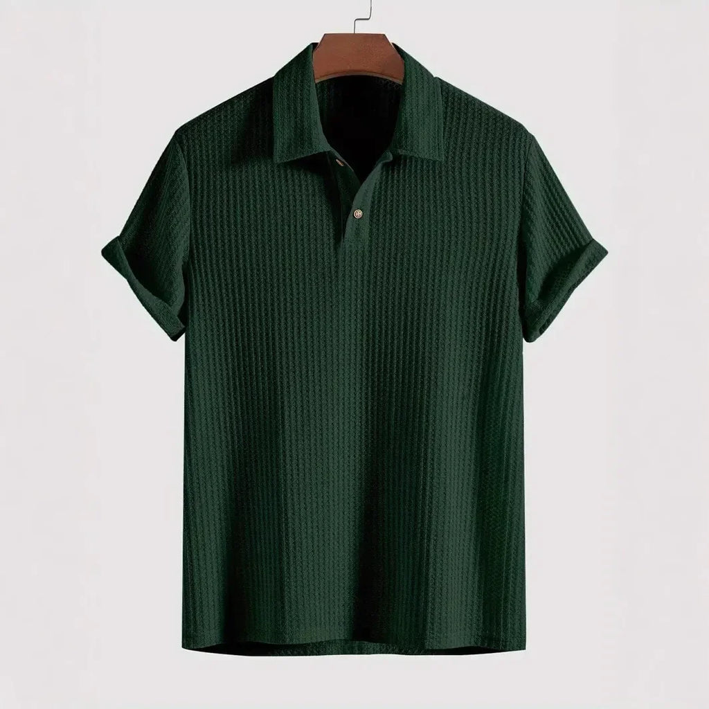 Balmoral Waffle-Knit Polo Shirt
