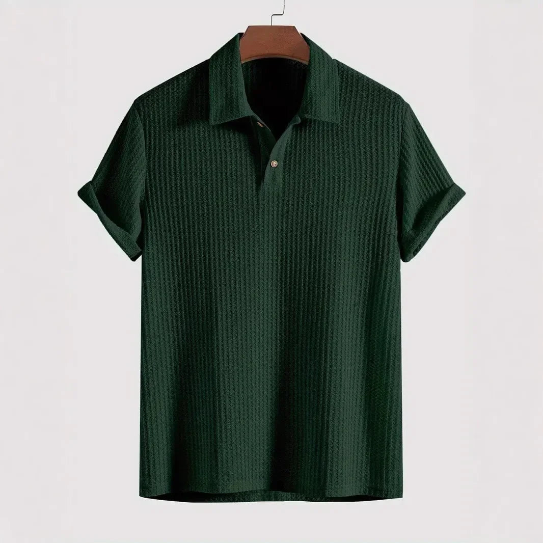 Balmoral Waffle-Knit Polo Shirt