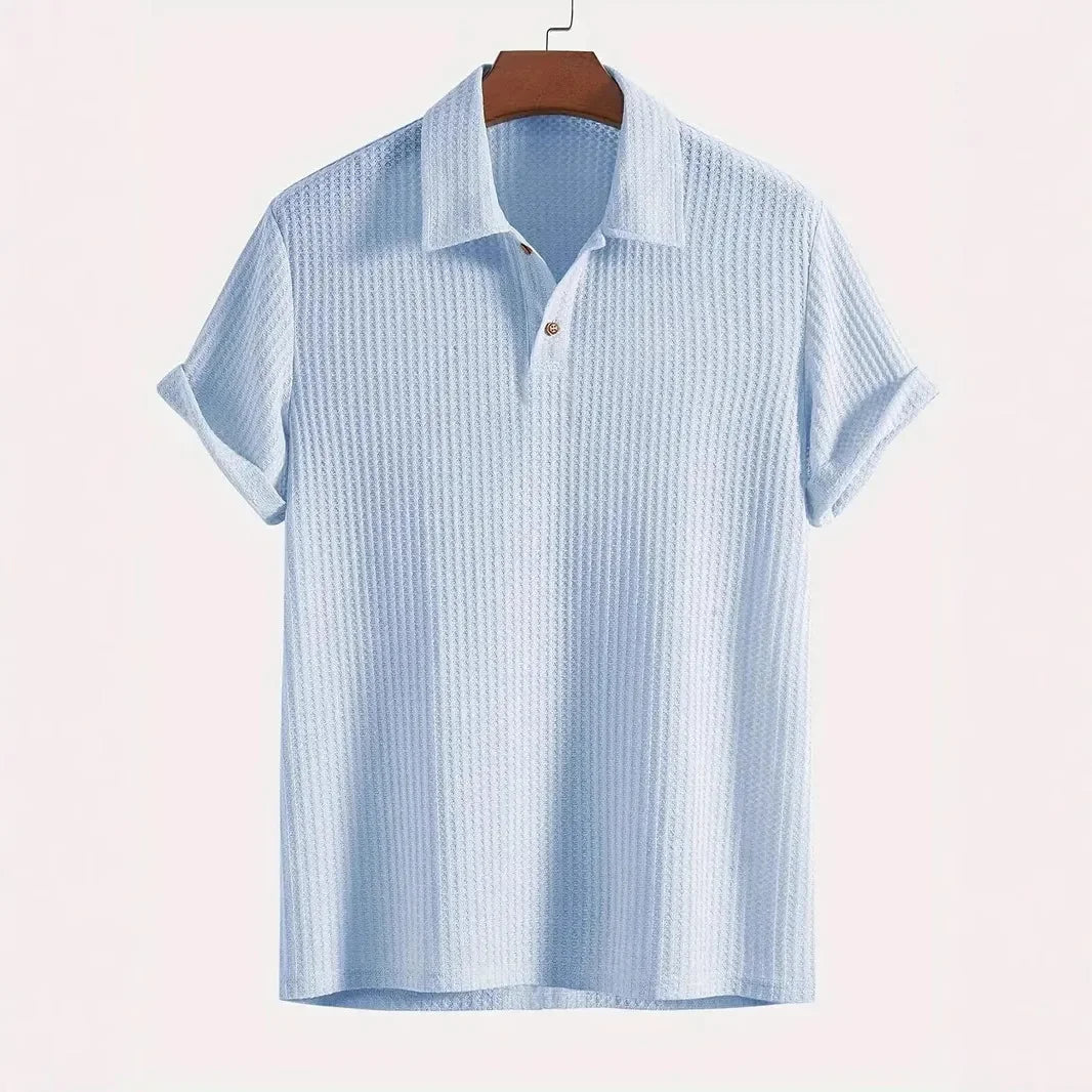 Balmoral Waffle-Knit Polo Shirt