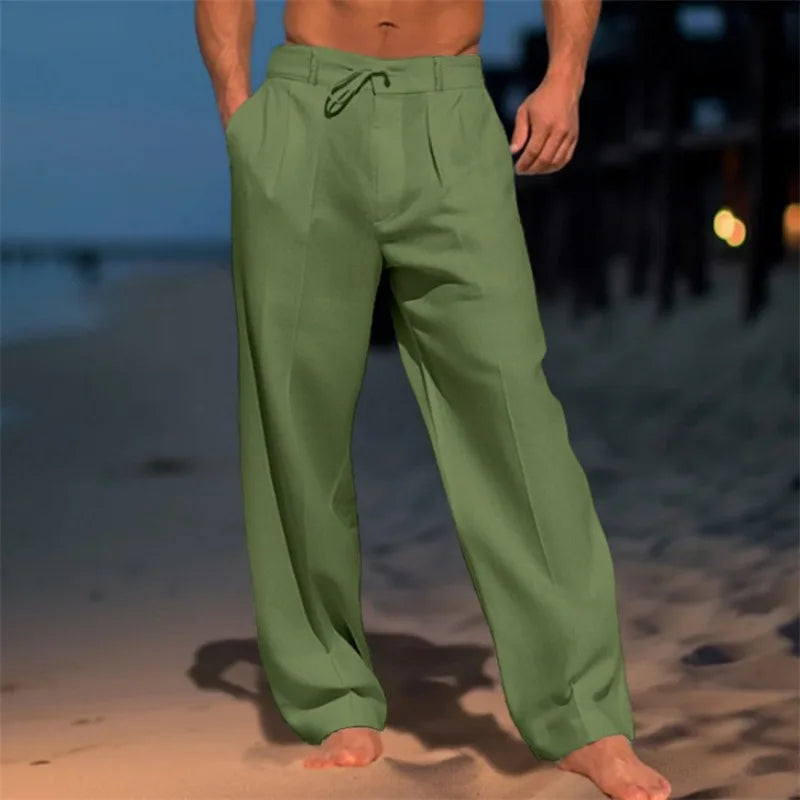 Men’s Elegant Summer Linen Trousers